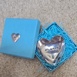 Silver Heart-Shaped Trinket Dish